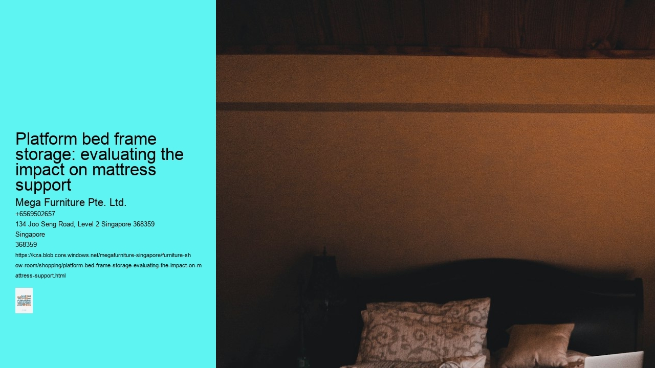 Platform bed frame storage: evaluating the impact on mattress support