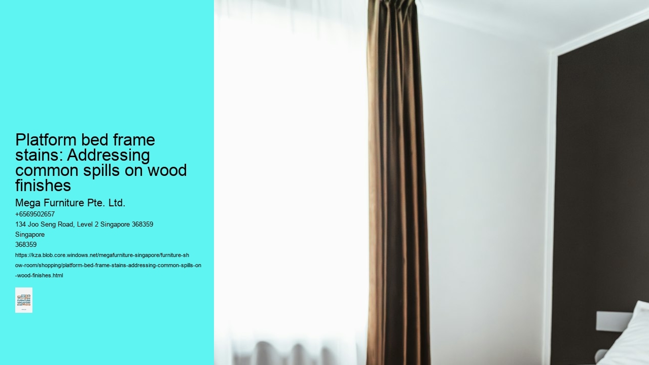 Platform bed frame stains: Addressing common spills on wood finishes