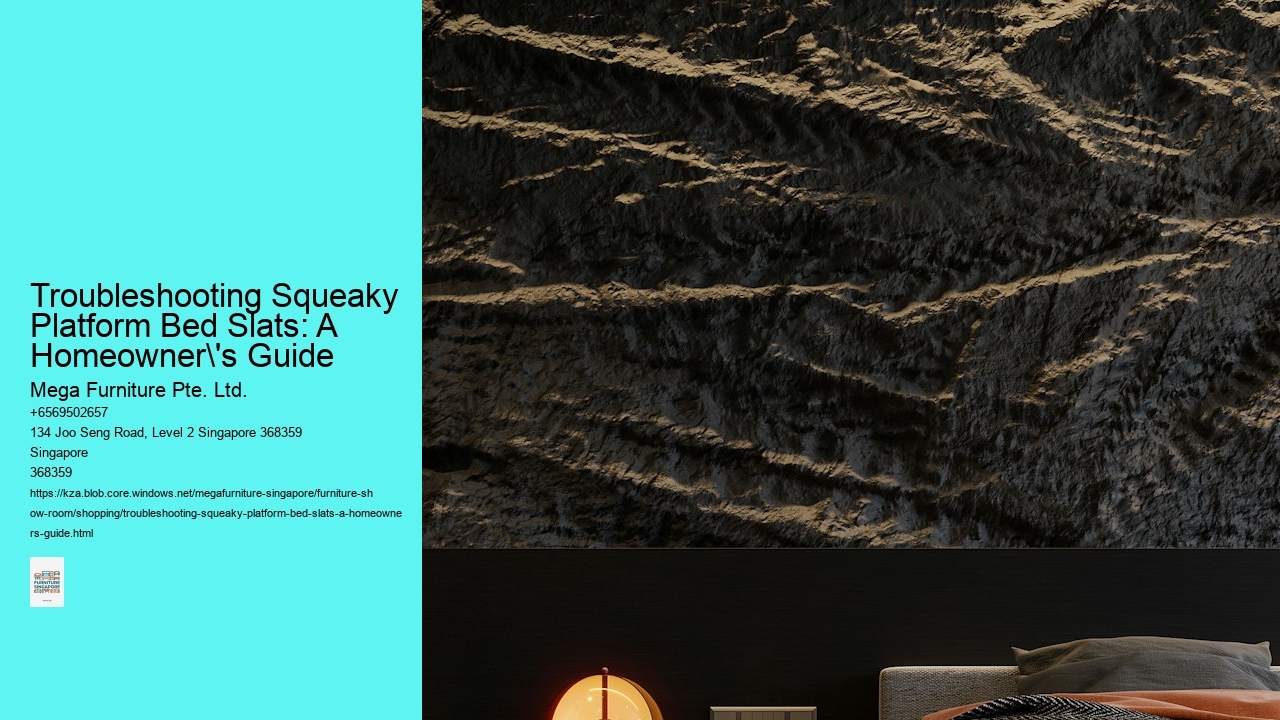 Troubleshooting Squeaky Platform Bed Slats: A Homeowner's Guide