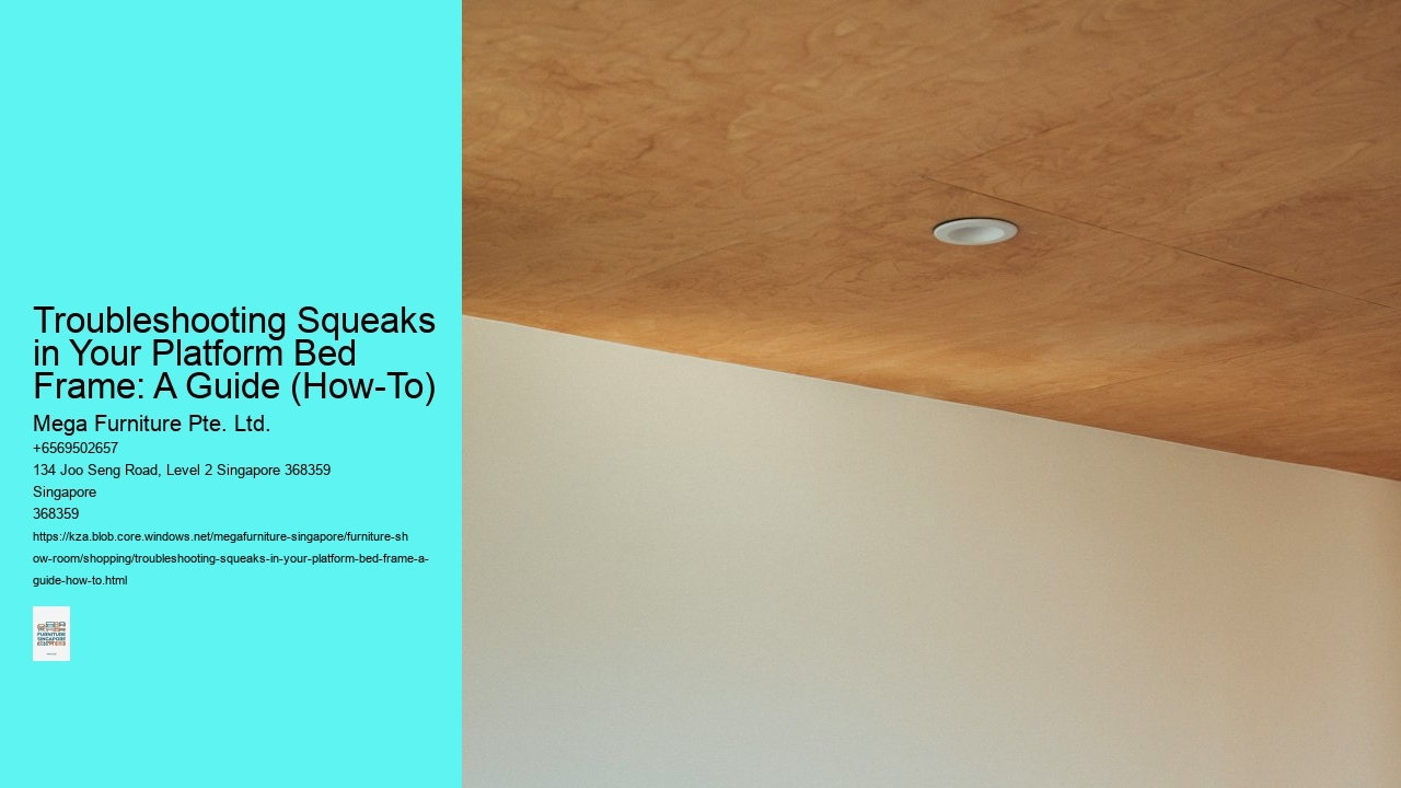 Troubleshooting Squeaks in Your Platform Bed Frame: A Guide (How-To)