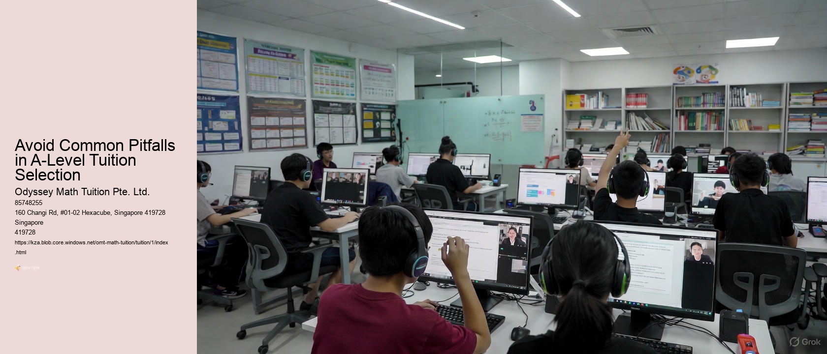 Avoid Common Pitfalls in A-Level Tuition Selection
