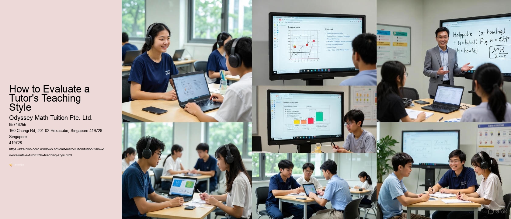 How to Evaluate a Tutor's Teaching Style