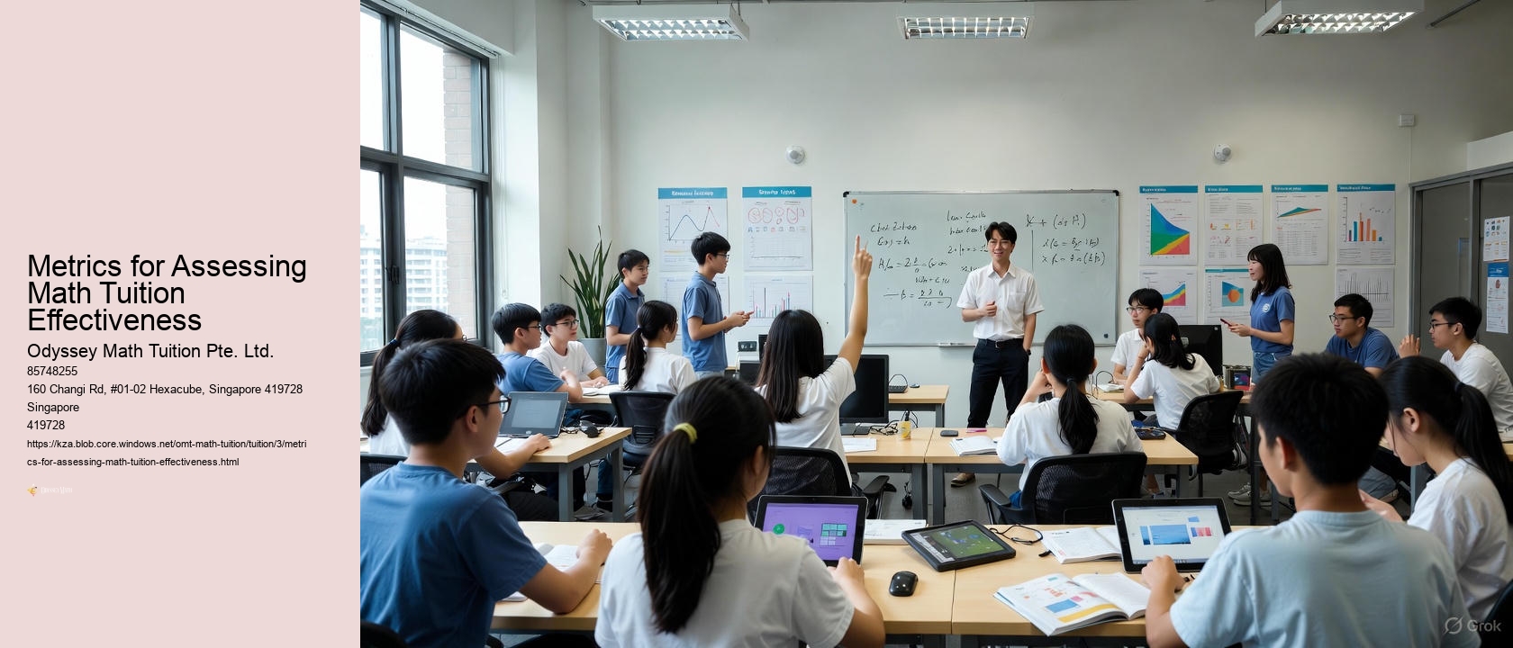 Metrics for Assessing Math Tuition Effectiveness