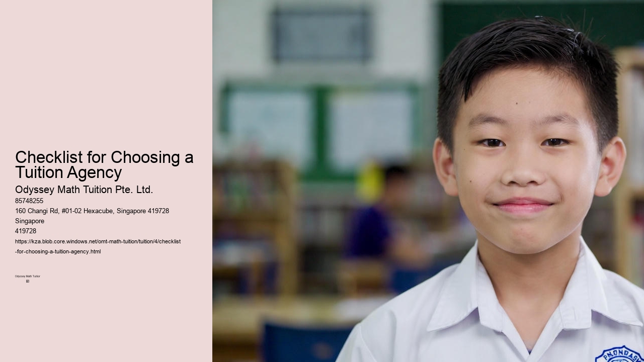 Checklist for Choosing a Tuition Agency