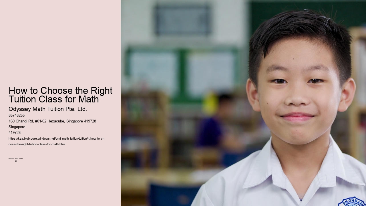 How to Choose the Right Tuition Class for Math