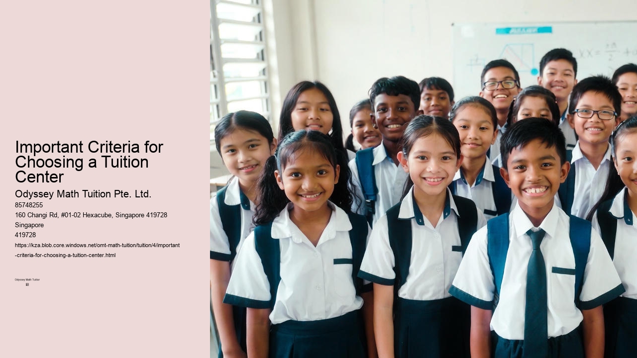Important Criteria for Choosing a Tuition Center