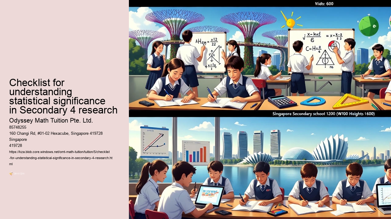 Checklist for understanding statistical significance in Secondary 4 research