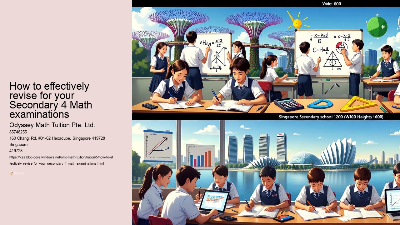 How to effectively revise for your Secondary 4 Math examinations