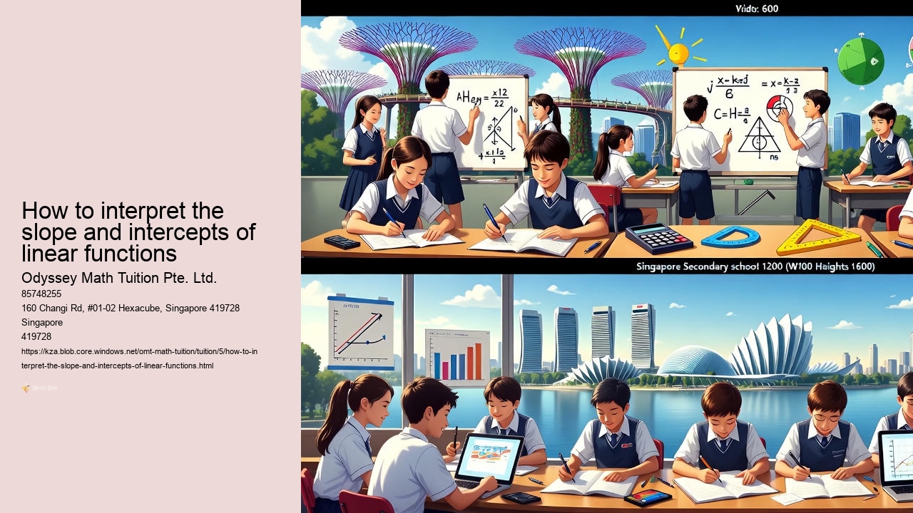 How to interpret the slope and intercepts of linear functions