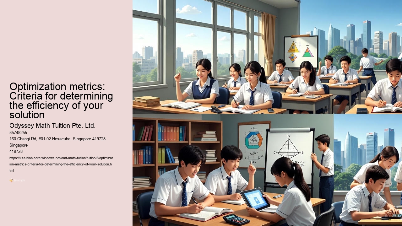 Optimization metrics: Criteria for determining the efficiency of your solution