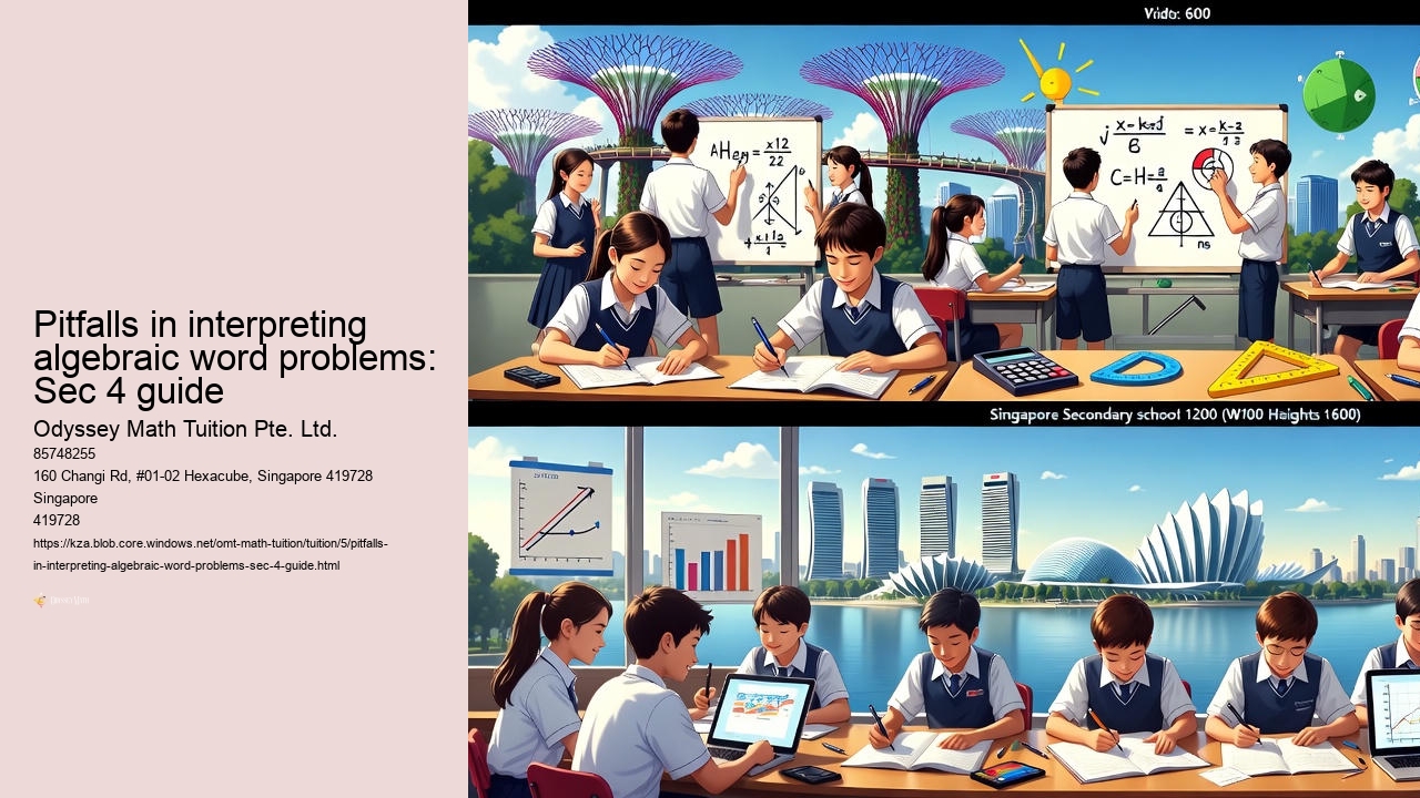 Pitfalls in interpreting algebraic word problems: Sec 4 guide