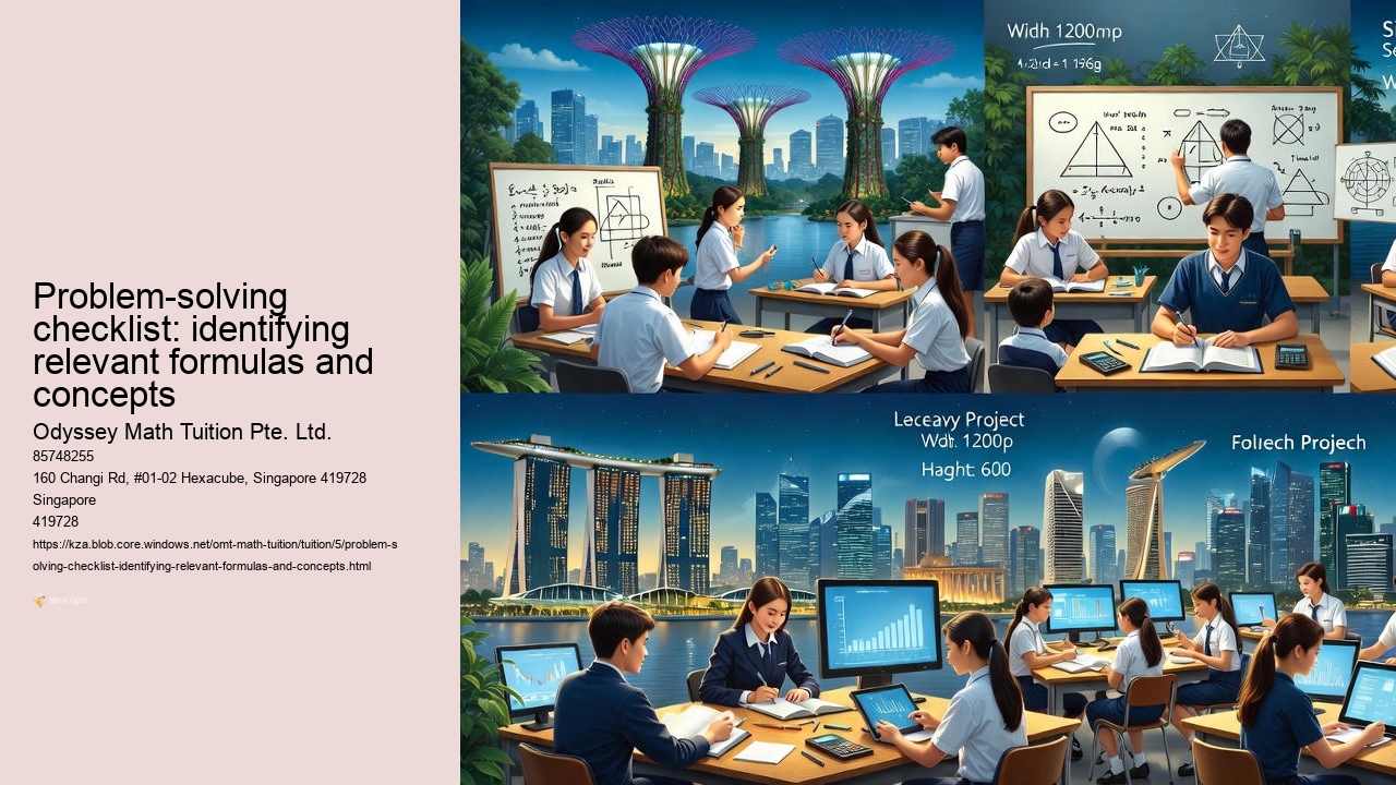 Problem-solving checklist: identifying relevant formulas and concepts