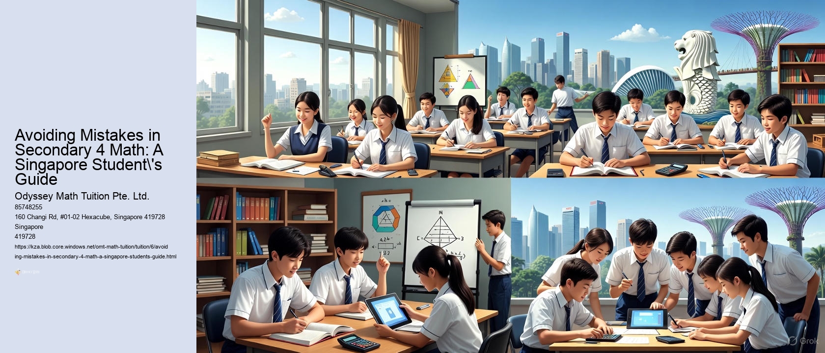 Avoiding Mistakes in Secondary 4 Math: A Singapore Student's Guide