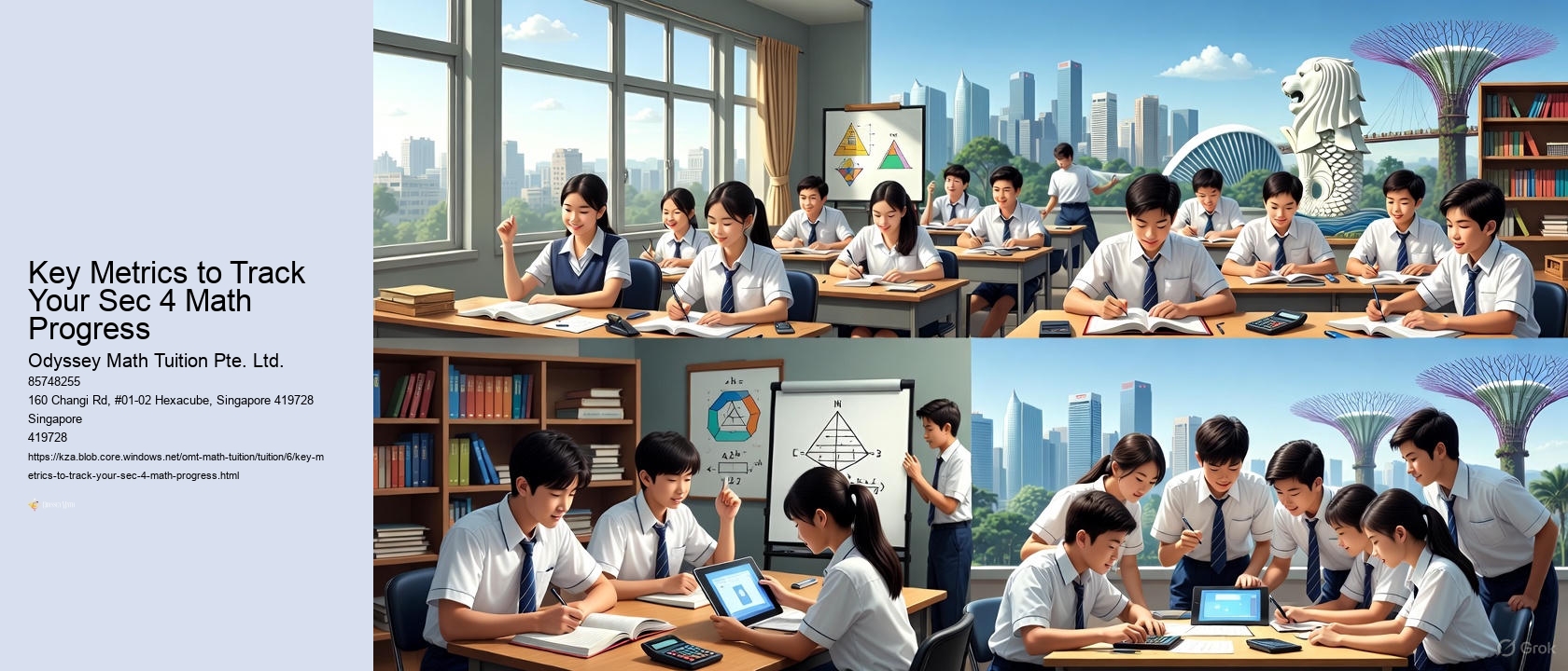 Key Metrics to Track Your Sec 4 Math Progress