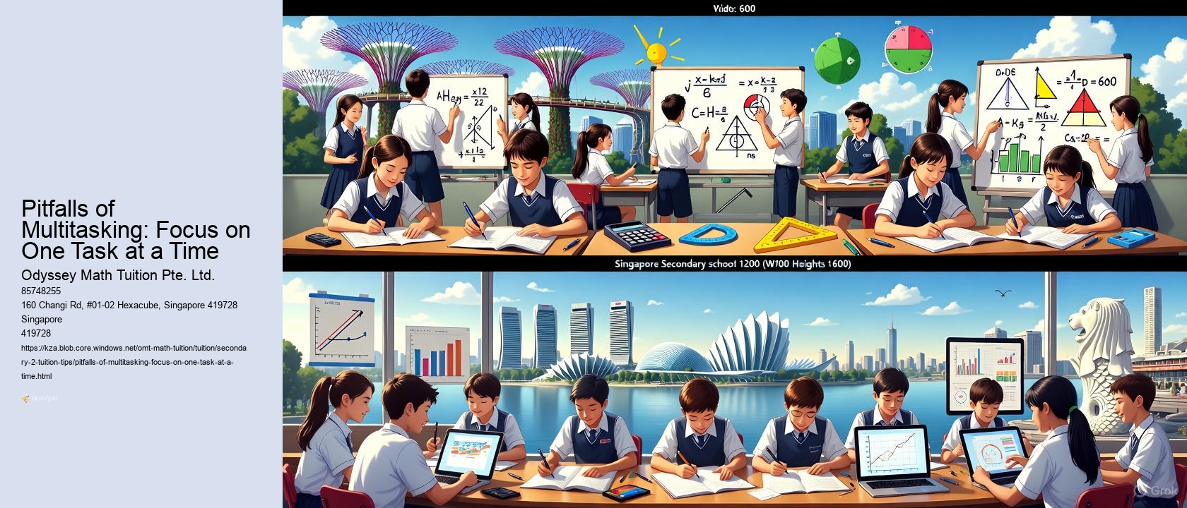 Pitfalls of Multitasking: Focus on One Task at a Time