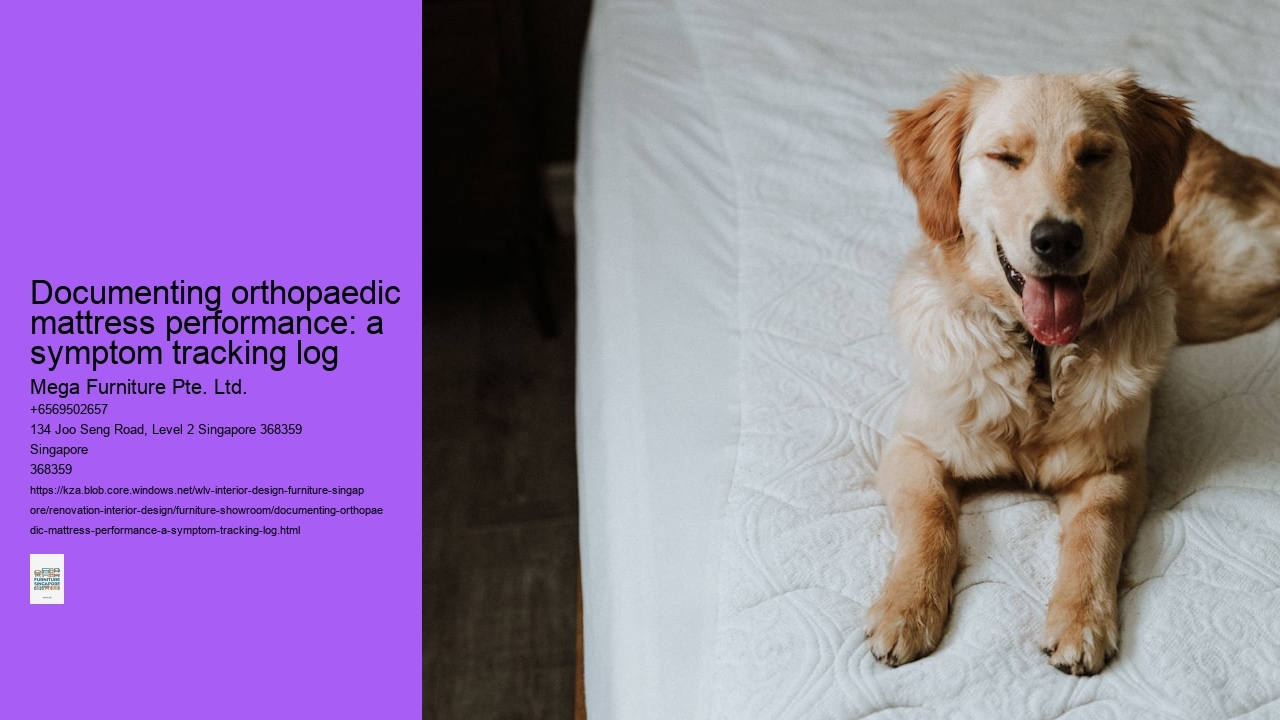 Documenting orthopaedic mattress performance: a symptom tracking log