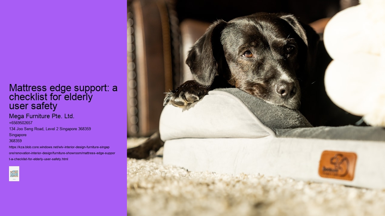 Mattress edge support: a checklist for elderly user safety