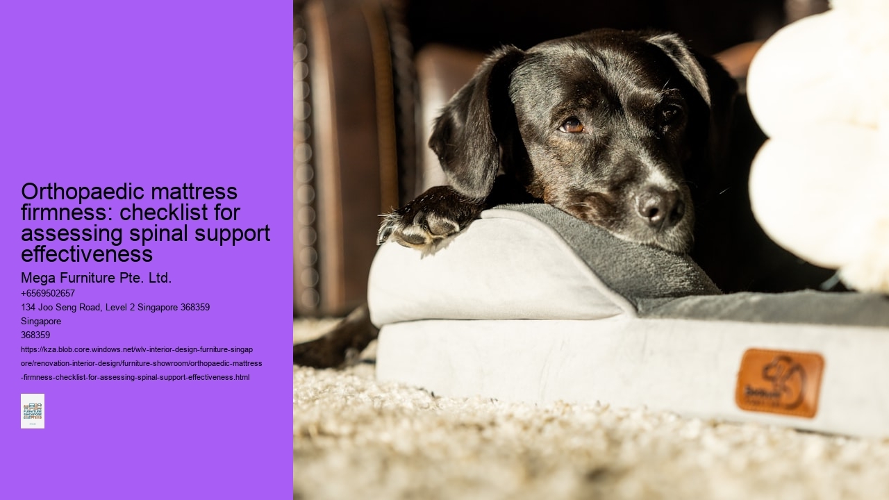 Orthopaedic mattress firmness: checklist for assessing spinal support effectiveness