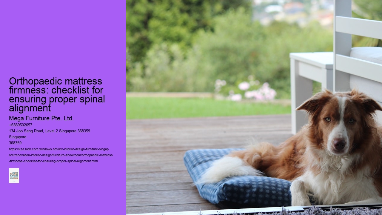 Orthopaedic mattress firmness: checklist for ensuring proper spinal alignment