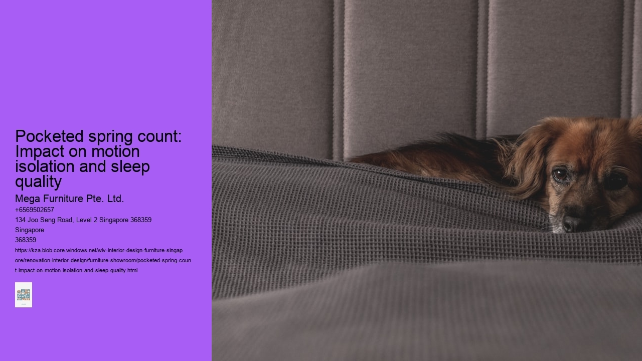 Pocketed spring count: Impact on motion isolation and sleep quality