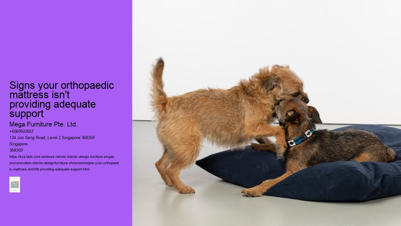 Signs your orthopaedic mattress isn't providing adequate support